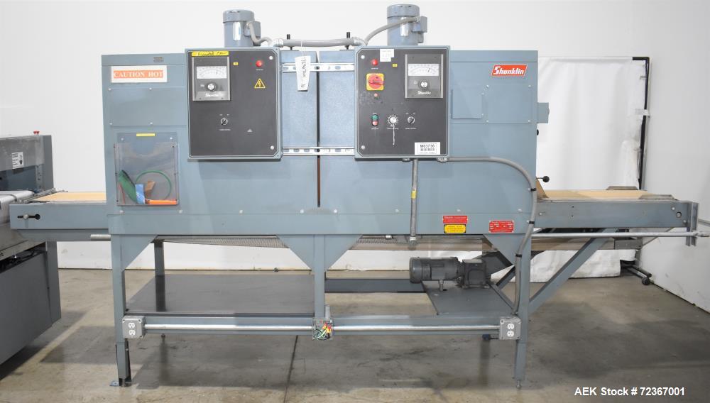 Shanklin HS1 Shrink Wrapper with Extended Infeed and Shanklin T72 Shrink Tunnel